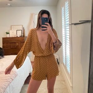 Audrey 3+1 Mustard Romper! - S